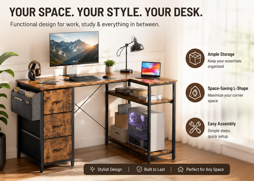 140cm corner desk - 140cm,