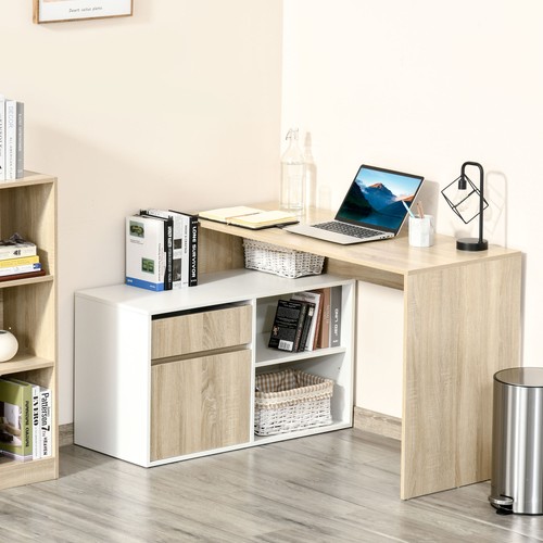 Shaped corner computer desk - computer,