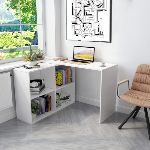 Mondeer shaped computer - l-shaped, desk