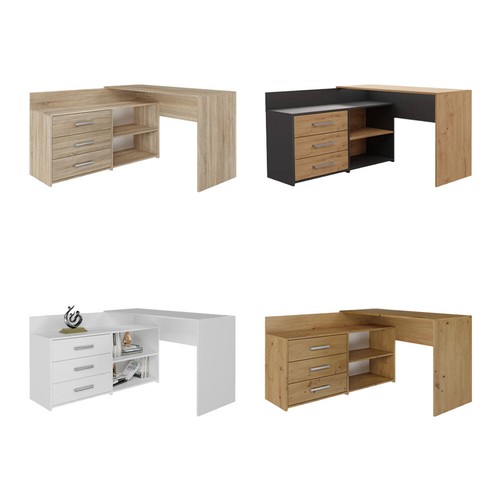 Modern shaped corner desk - modern, l-shaped