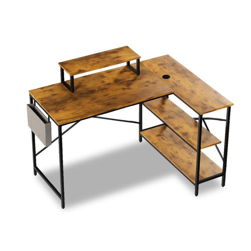 Shaped corner computer desk - l,
