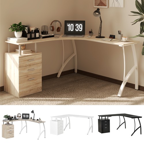 Shaped computer desk table - l-shaped,