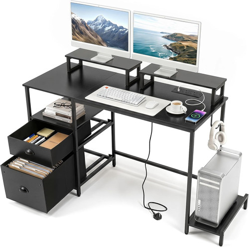 Computer desk with power - computer,