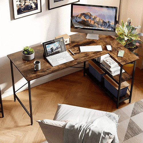 Shaped corner desk - shaped,