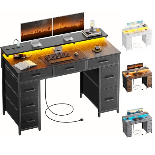 Computer desk with - computer,