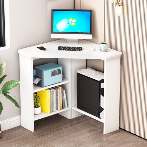 White corner computer - white,
