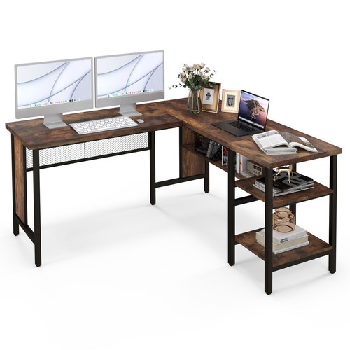 Shaped office desk - office, home