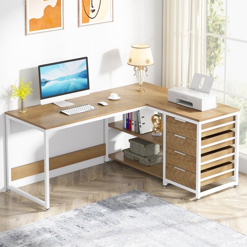 Modern shaped desk - modern,