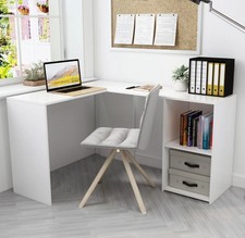 Mondeer White Computer Desk