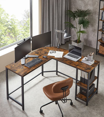 Vasagle shaped computer desk - vasagle,