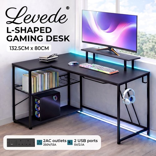Levede gaming desk corner - gaming,