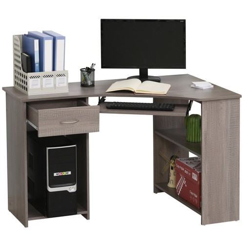 Homcom shaped corner - homcom, l-shaped