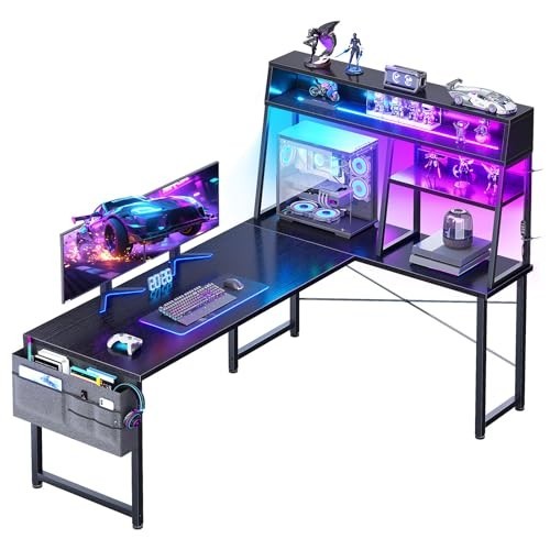 Shaped gaming desk - l,