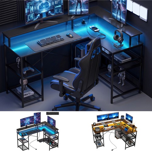 Shaped desk with led - shaped,