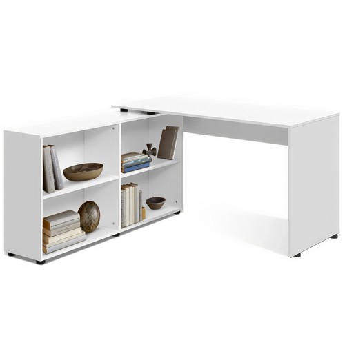 Shaped computer desk corner - computer,