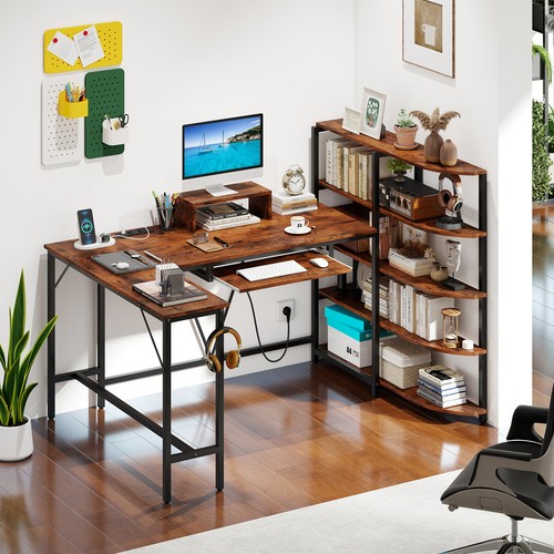 Shaped corner computer - shaped, desk