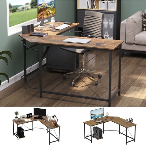 Corner shape computer - computer, desk