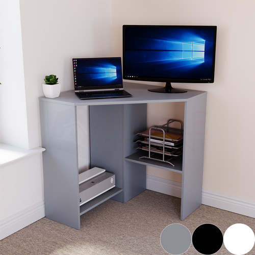 Corner computer desk - computer,