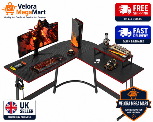 Shaped gaming desk - l,