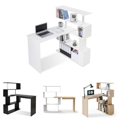 Shaped computer desk - desk, 360°