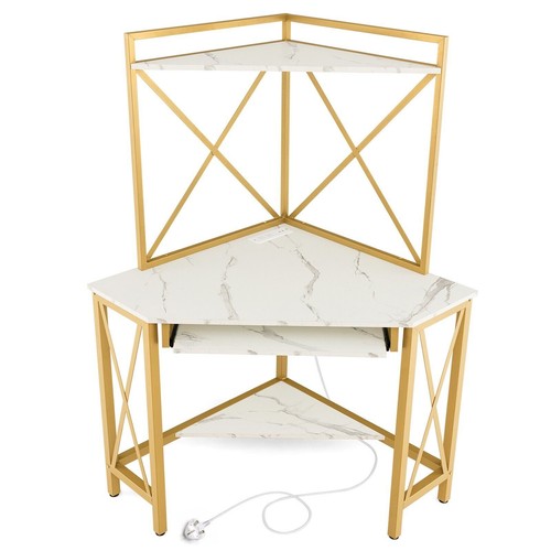 Costway corner writing desk - writing,