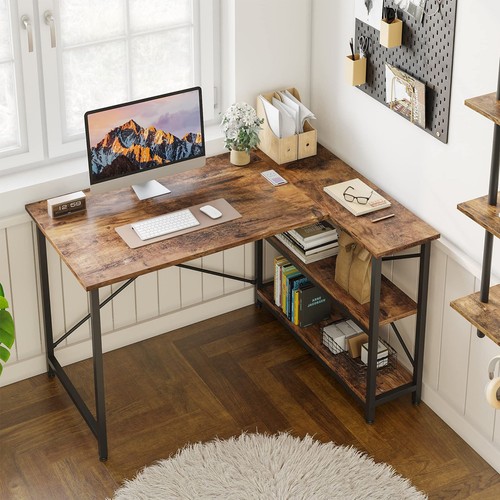 Shaped corner desk - l,