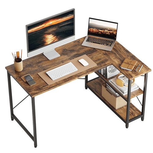 Shaped corner desk - l,